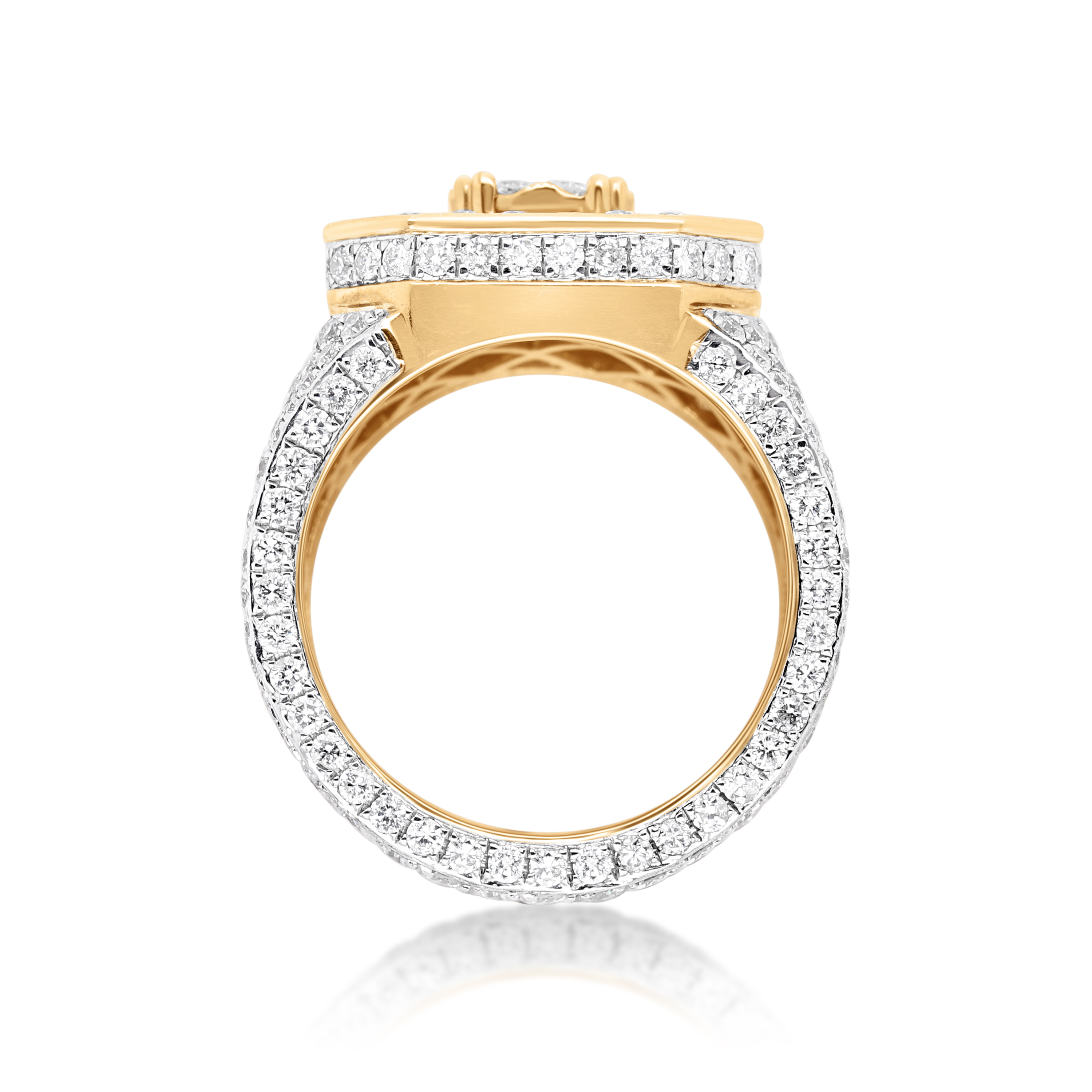 Diamond Ring 8.28 ct. 14K Yellow Gold